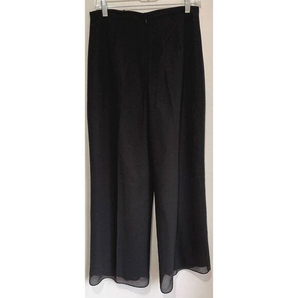 Vintage Sandra Darren Jeweled High Waisted Wide Leg Pants Womens Size 8 Cocktail - Picture 5 of 8